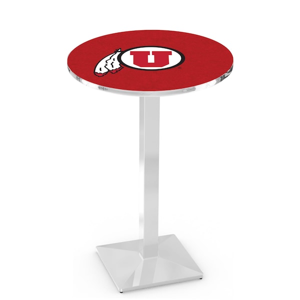 42" Chrome Utah Pub Table